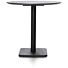 Brest Bistrotafel Stone Anthracite D80cm - Zwart