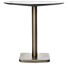 Brest Bistrotafel Stone Anthracite D80cm - Goud