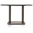 Brest Bistrotafel Stone Anthracite 120X75cm - Goud