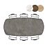 Bartafel Masura Ovaal 240x110 Cm Antraciet
