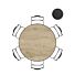 Eetkamertafel Arvada Rond 140 Cm Natural