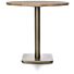 Brest Bistrotafel Vintage Oak D80cm - Goud