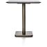 Brest Bistrotafel Stone Anthracite 75X75cm - Goud