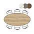 Bartafel Masura Ellips 220x105 Cm Eiken