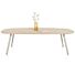 Eetkamertafel Niora Deens Ovaal 270x120 Cm Silk Grey Naturel