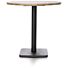 Brest Bistrotafel Vintage Oak D80cm - Zwart