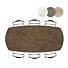 Bartafel Masura Ovaal 240x110 Cm Roest