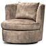  Draaibare Lounge Fauteuil Desiree Bouclé White Zand