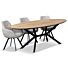 Eettafel Larente ovaal bruin/metaal 220x120cm
