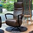 IN.HOUSE Relaxfauteuil Twisto Leer Metalen Arm