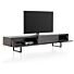 Modali, Tv Dressoir 237 Cm - 1-Lade + 2-Kleppen - Onyx