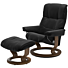 Stressless Relaxfauteuil Mayfair Bruin Onderstel -  Zwart