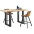 Bartafel Gardo rechthoek eikenhout 160x78cm
