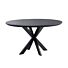 Eettafel Gardo rond eikenhout zwart ø140cm