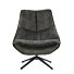 Draaifauteuil Monzone donkergroen velvet