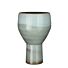 Merle pot op voet l.groen h35xd23cm