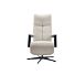 Relaxfauteuil Pantoli M lichtgrijs stof leer
