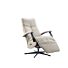 Relaxfauteuil Pantoli M lichtgrijs stof leer