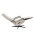 Relaxfauteuil Pantoli M lichtgrijs stof leer