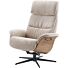 IN.HOUSE Relaxfauteuil Hintas M Beige Hout