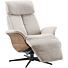 Relaxfauteuil Hintas M Lichtgrijs Hout