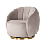 Draaifauteuil Jago khaki velvet / brushed gold