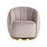 Draaifauteuil Jago khaki velvet / brushed gold