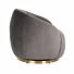 Draaifauteuil Jago stone velvet / brushed gold