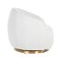 Draaifauteuil Jago white bouclé / brushed gold