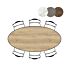 Eetkamertafel Masura Ellips 220x105 Cm Eiken