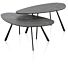 Salontafel Montello Hoog 94x49 Cm Zwart