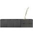 Elements, Dressoir 240 Cm - 3-Deuren + 2-Laden - Onyx