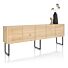 Carving, Dressoir 240 Cm. - 5-Deuren - Natural