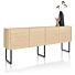 Carving, Dressoir 210 Cm. - 4-Deuren - Natural