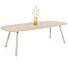 Eetkamertafel Niora Deens Ovaal 240x115 Cm Silk Grey Naturel