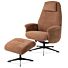 Relaxfauteuil Tonale Incl. Poef Silk Grey Kiezel