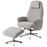 Relaxfauteuil Tonale Incl. Poef Silk Grey Kiezel