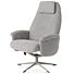 Relaxfauteuil Tonale Incl. Poef Silk Grey Kiezel