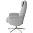 Relaxfauteuil Tonale Incl. Poef Silk Grey Kiezel