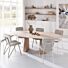 Eettafel Aras Ovaal Naturel Travertinlook 240x120 cm