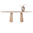 Eettafel Aras Ovaal Naturel Travertinlook 240x120 cm