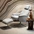 Relaxfauteuil Tonale Incl. Poef Silk Grey Kiezel