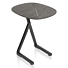 Minato, Laptop-Tafel 45 X 35 Cm. - Hoogte 52 Cm. - Onyx