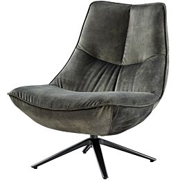 IN.HOUSE Fauteuil Monzone groen velvet Express Delivery