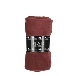 Maxime fleece plaid bruin 180x130