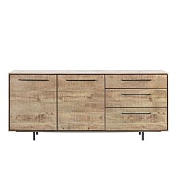 Dressoir Rianta houtstructuur/metaal