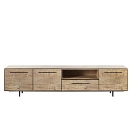 TV-Meubel Rianta houtstructuur/metaal