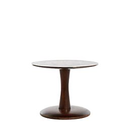 Bijzettafel Puglia small hout roodbruin