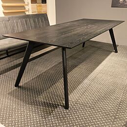 Eettafel Nemaro rechthoek Eiken zwart 240x100cm