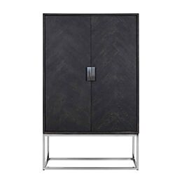 Richmond Interiors Wandkast Blackbone Silver 2-deuren Laag Black rustic